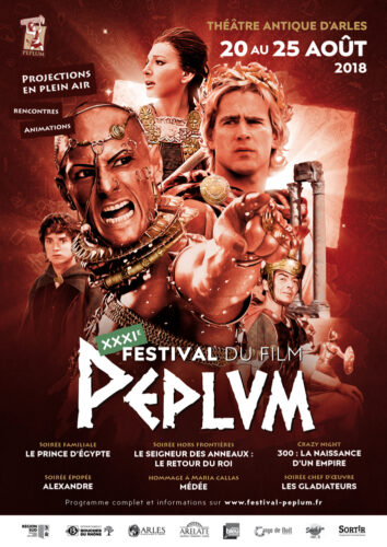 affiche XXXI<sup>e</sup> Festival du film Peplum