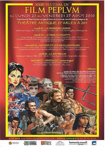 Affiche XXIII<sup>e</sup> Festival du film Peplum