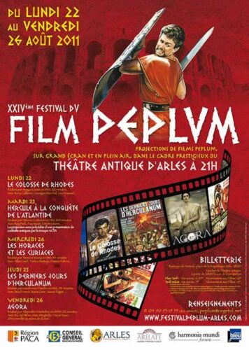 Affiche XXIV<sup>e</sup> Festival du film Peplum