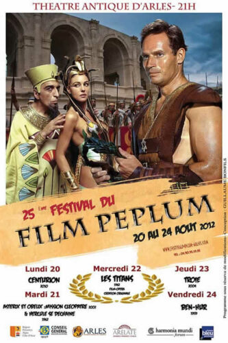 Affiche XXV<sup>e</sup> Festival du film Peplum