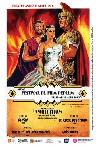 Affiche XXVI<sup>e</sup> Festival du film Peplum
