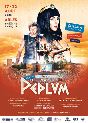 Affiche XXXIX<sup>e</sup> Festival du film Peplum